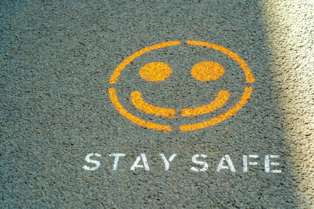 stay safe sign