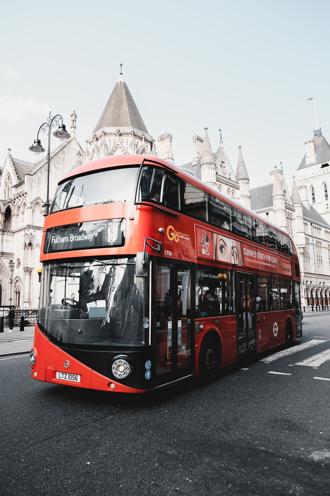 red bus of London