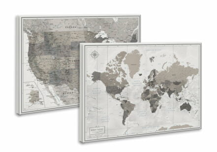 High-quality World & US travel maps with pins - Pinadventures