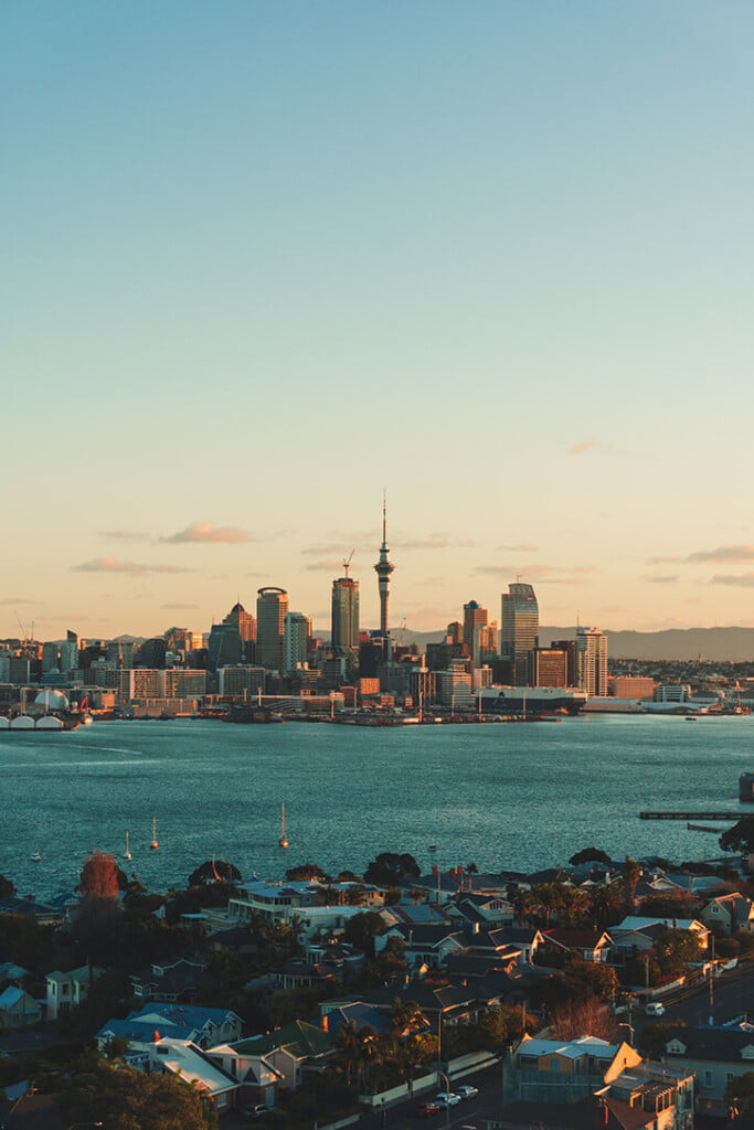 Auckland city landscape view