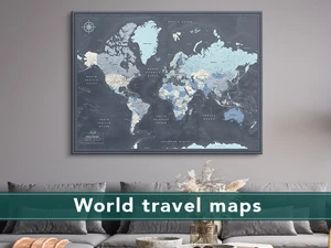 World pin maps